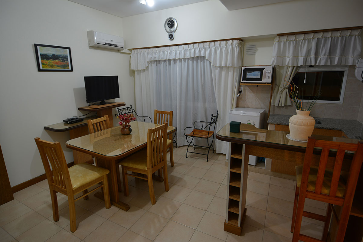 Living comedor del departamento para dos ocupantes